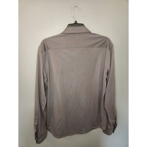 UNTUCKit Shirt Men's M Gray Long Sleeve Button Up Slim Fit Stretch Huber - Picture 3 of 6